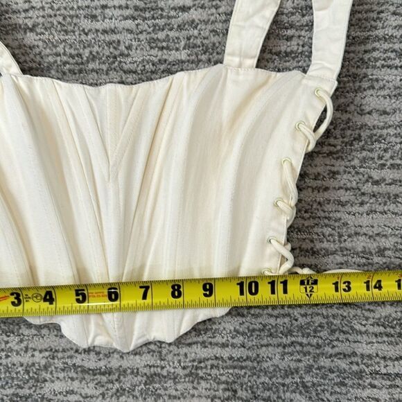 Guizio Classic Fitted Corset in Vanilla Ice Bustier Small Revolve - Picture 9 of 15